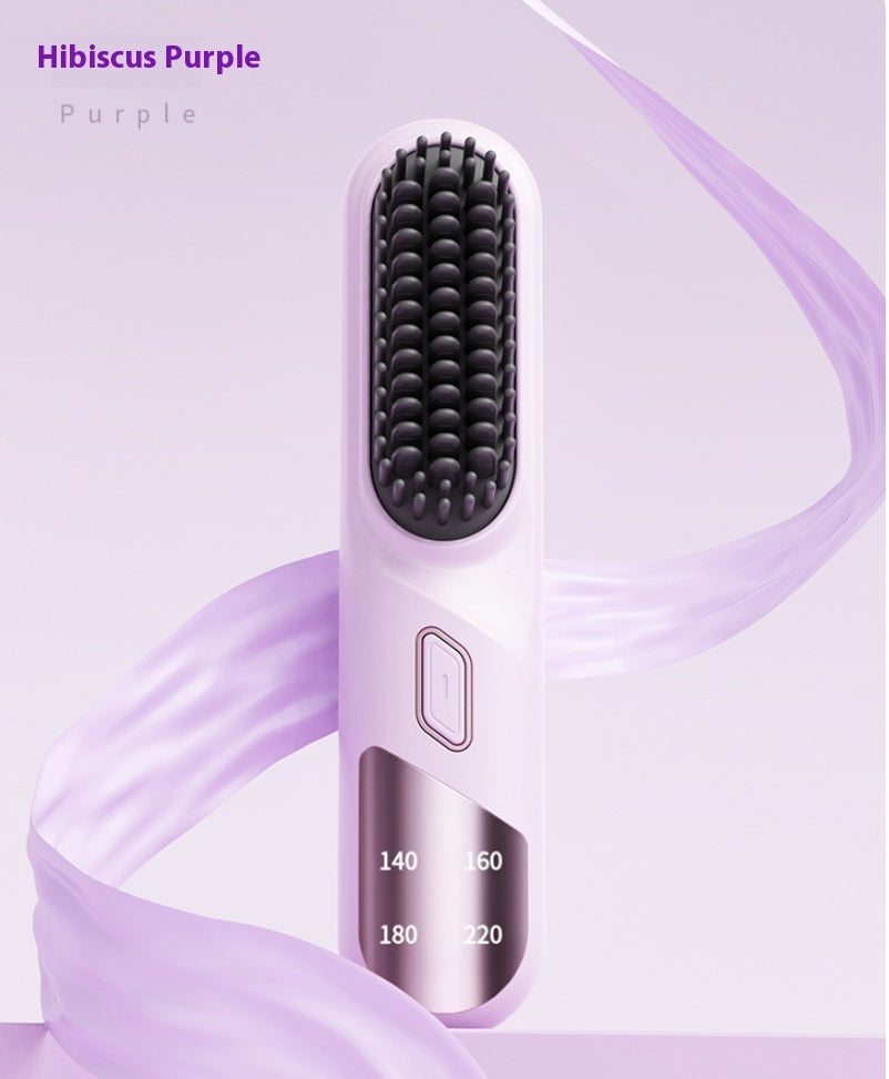 Wet Dry Cordless Hair Straightener Brush