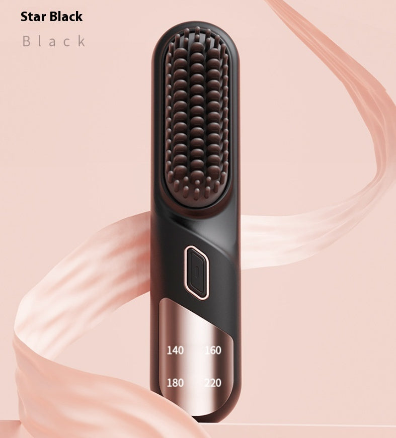 Wet Dry Cordless Hair Straightener Brush