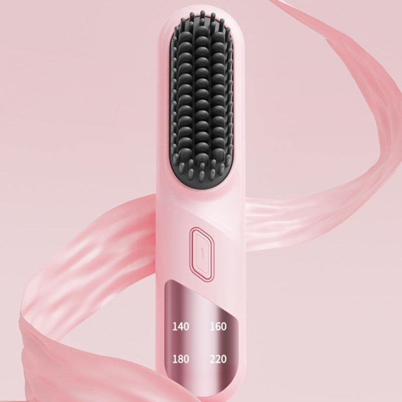 Wet Dry Cordless Hair Straightener Brush