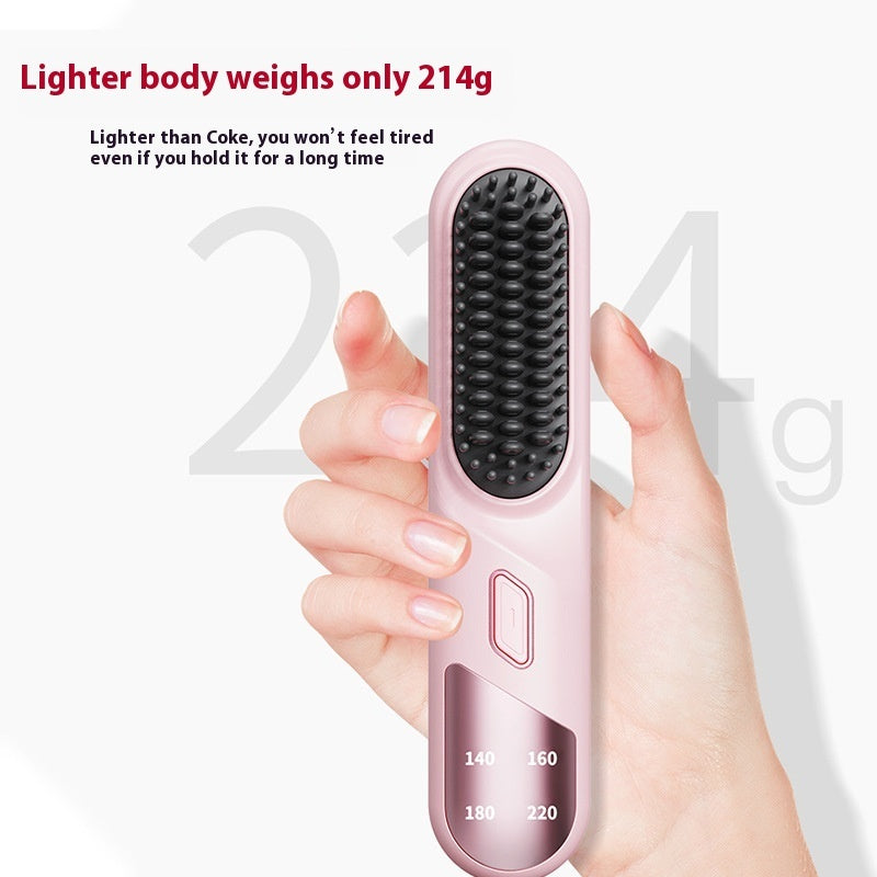 Wet Dry Cordless Hair Straightener Brush