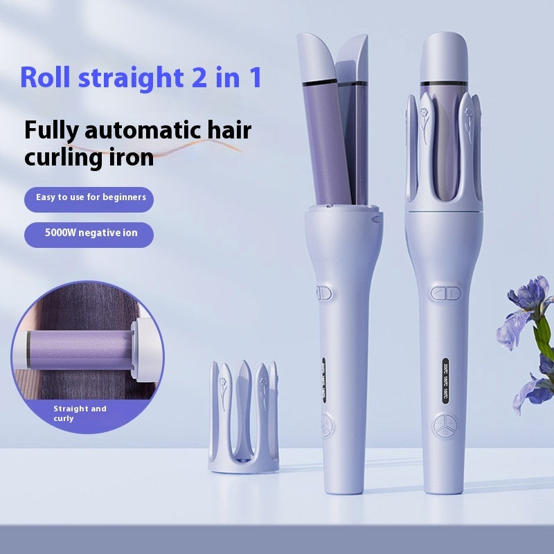 2 In 1 Automatic Hair Curler Straightener