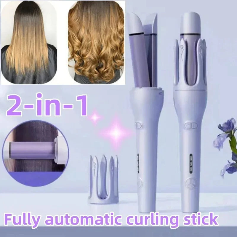 2 In 1 Automatic Hair Curler Straightener