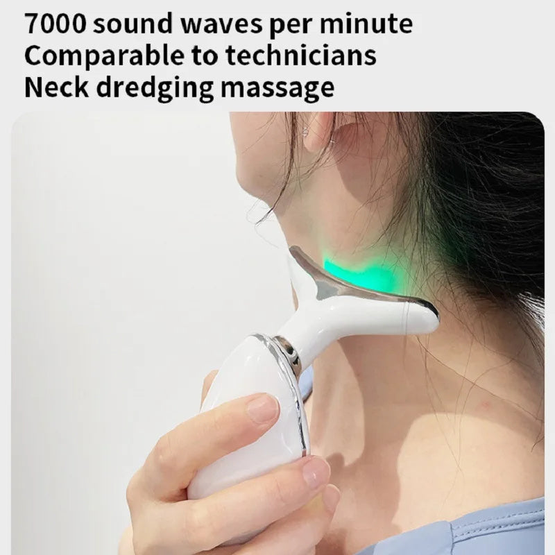 Colorful LED Photon Therapy Neck Face Beauty Device